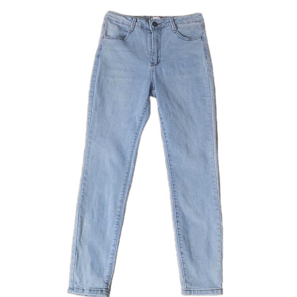 RUE 21 Jeans Womens 8 Light Blue Denim Skinny Fit Cropped Ankle Jeans